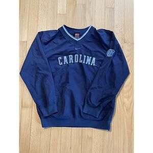 Vintage Y2K UNC Tar Heels Pullover Windbreaker Nike Center Swoosh YOUTH Medium